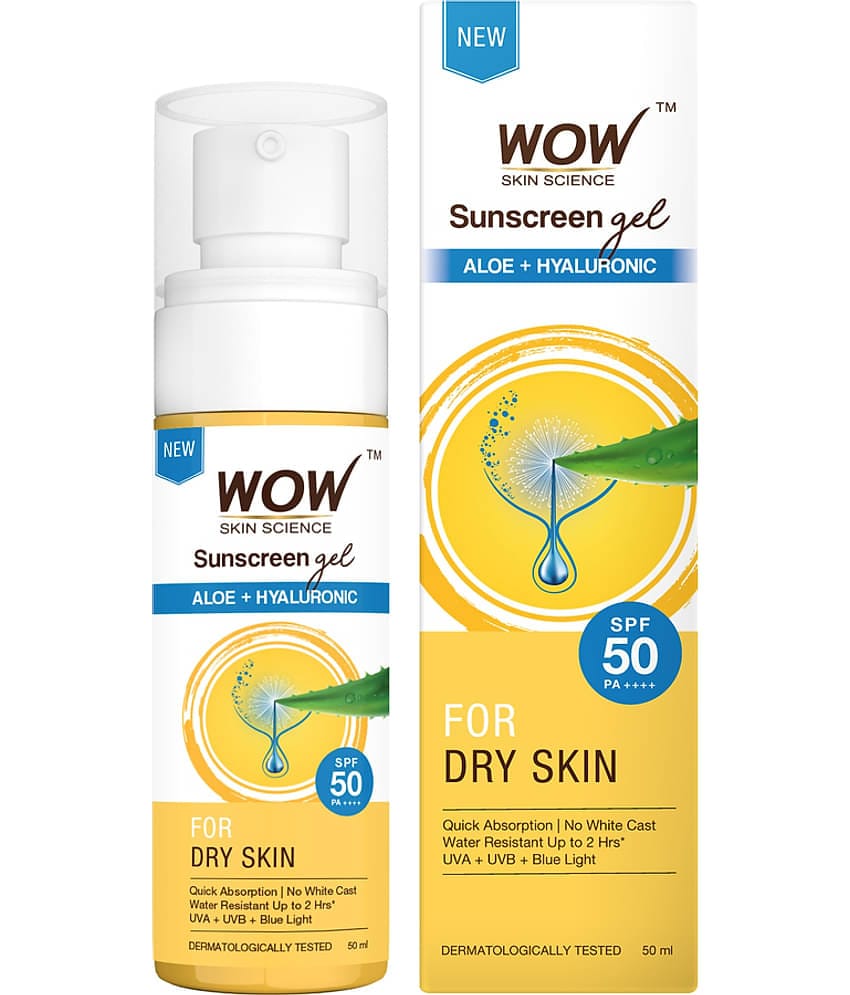WOW Skin Science SPF 50 Sunscreen Gel For Dry Skin ( Pack of 1 )