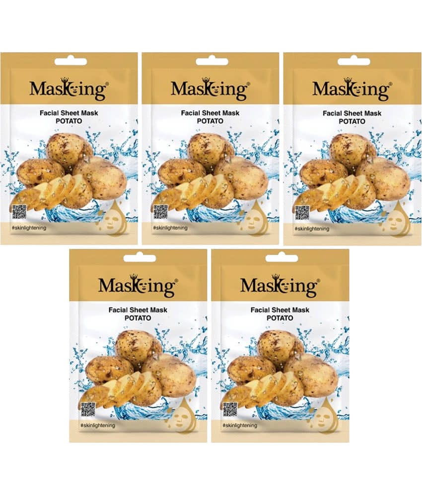 Masking - Fairness Sheet Mask for All Skin Type ( Pack of 5 )