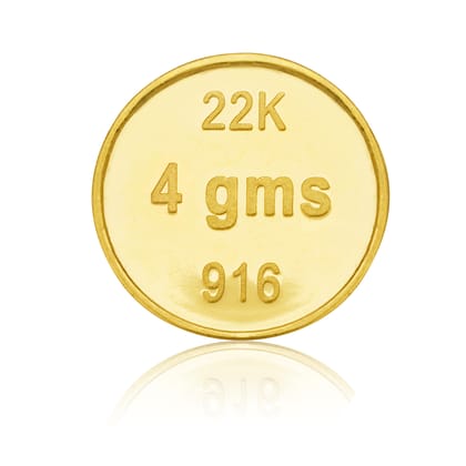 Dvara SmartGold Round Gold Coin (22K) 4 Gms