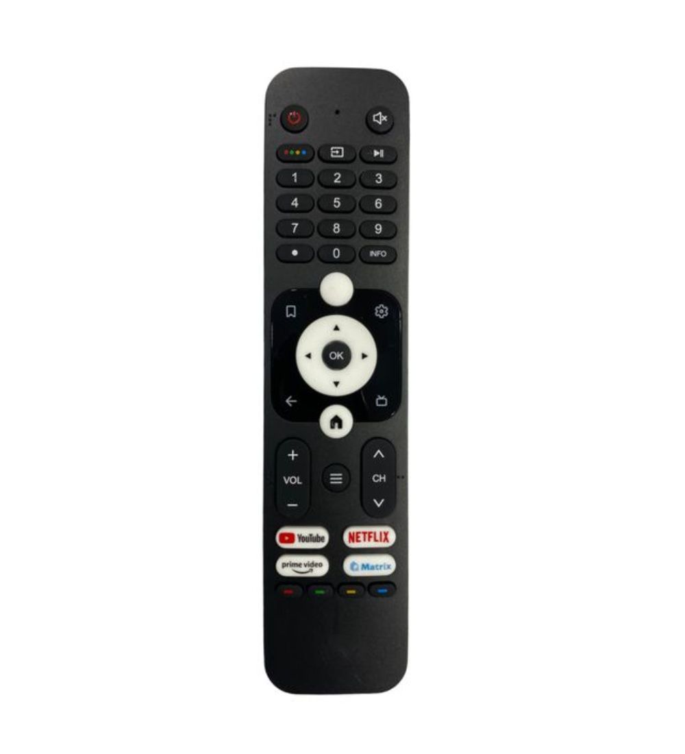 Smart TV Remote No.1064 with Netflix- Prime- YouTube - Matrix Function- Compatible-Replacement for Haier Smart TV LCD-LED Remote Control (Black)