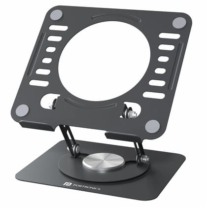 Portronics My Buddy K9 Lite 360 Rotating Laptop Stand | Height Adjustable Carbon Steel Laptop Riser | Anti-Slip Pads | Cooling Vent | Foldable Stand for 15.6 Inch Laptops & MacBooks | Work from Home & Office (Random Color) Portronics My Buddy K9 Lite 360 Rotating Laptop Stand | Height Adjustable Carbon Steel Laptop Riser | Anti-Slip Pads | Cooling Vent | Foldable Stand for 15.6 Inch Laptops & MacBooks | Work from Home & Office (Random Color)