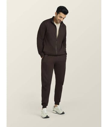 XYXX - Brown Cotton Blend Regular Fit Men's Tracksuit ( Pack of 1 )