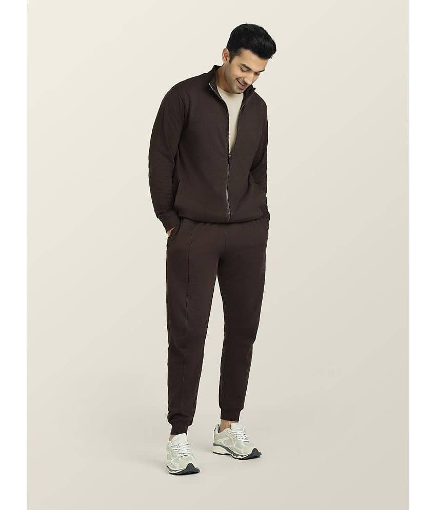 XYXX - Brown Cotton Blend Regular Fit Men's Tracksuit ( Pack of 1 )