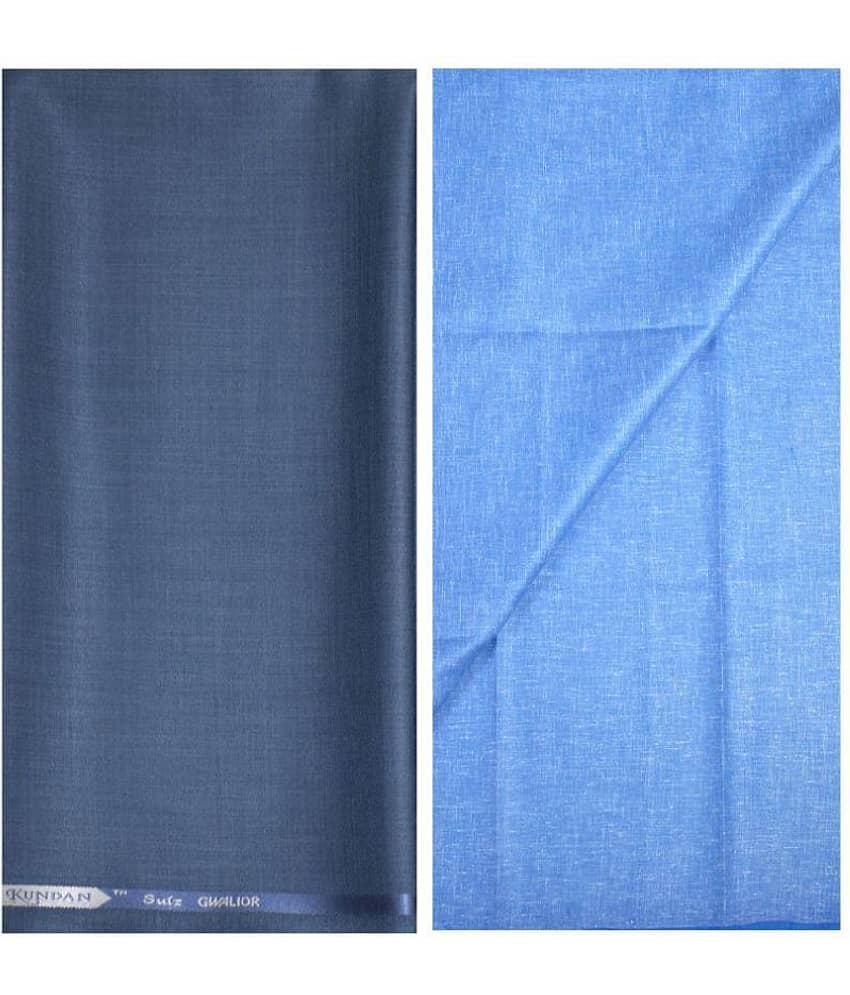 KUNDAN SULZ GWALIOR Multi Cotton Blend Unstitched Shirts & Trousers