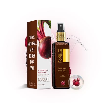 Beetroot Face Mist, Skin Hydration, Alcohol Free, 100% natural, easy-to-use mist spray toner-100 ml