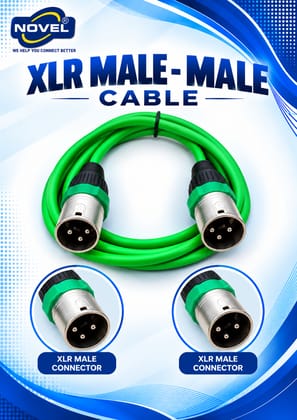 NOVEL XLR MALE - XLR MALE CABLE 20 YARD NOVEL XLR MALE - XLR MALE CABLE 20 YARD