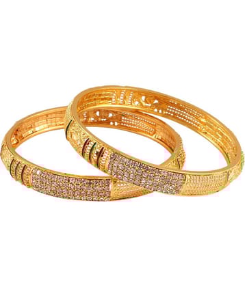 Jewar Mandi - Gold Bangle ( Pack of 1 )