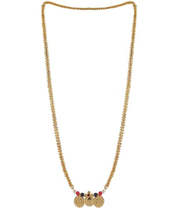 SHANKH-KRIVA - Golden Mangalsutra ( Pack of 1 )