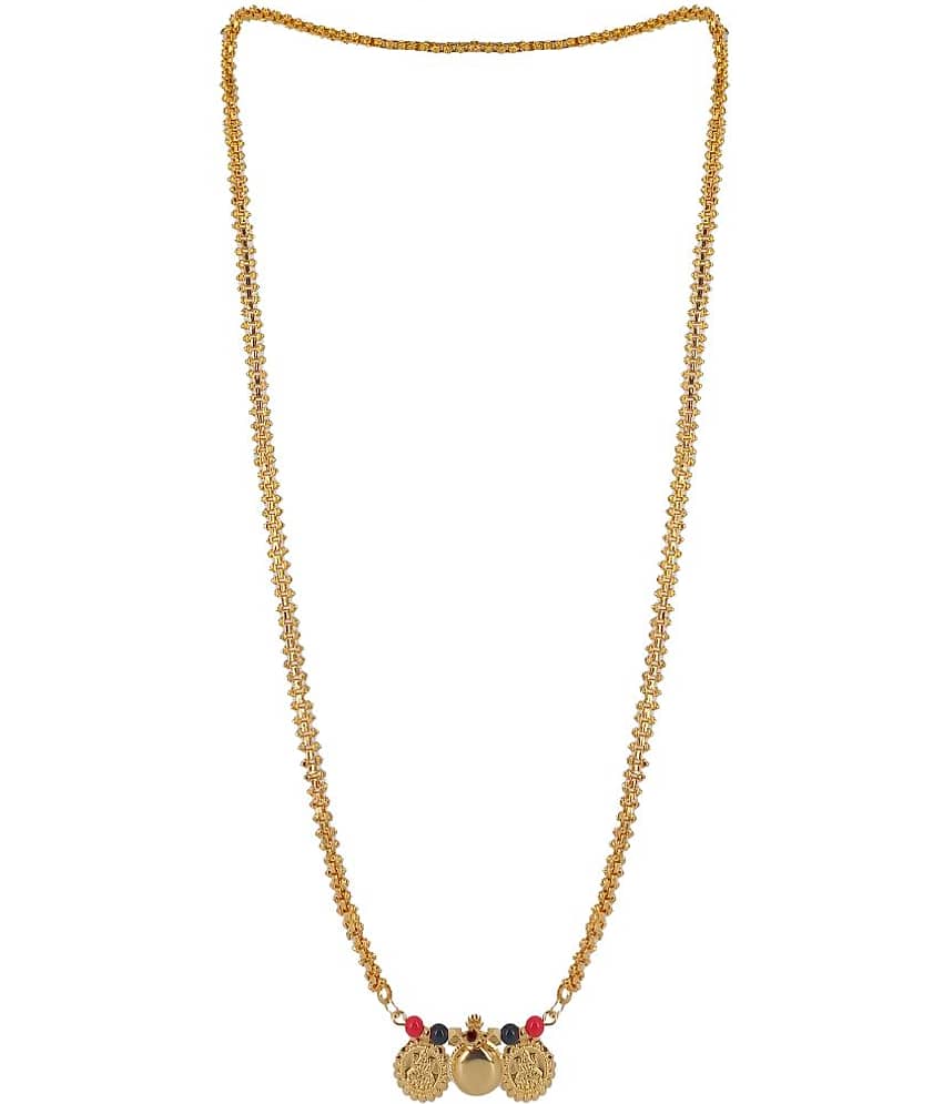 SHANKH-KRIVA - Golden Mangalsutra ( Pack of 1 )