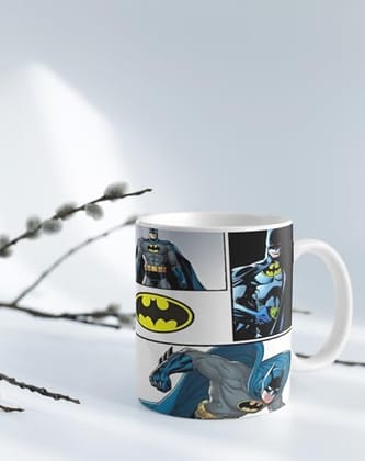 The Magical Gifts Batman Printed Mug 325ml Comic Theme Gift for Superhero Fans Kids Boys Men Coffee Tea Cup Featuring Iconic Batman Graphics and Bold Action Poses The Magical Gifts Batman Printed Mug 325ml Comic Theme Gift for Superhero Fans Kids Boys Men Coffee Tea Cup Featuring Iconic Batman Graphics and Bold Action Poses