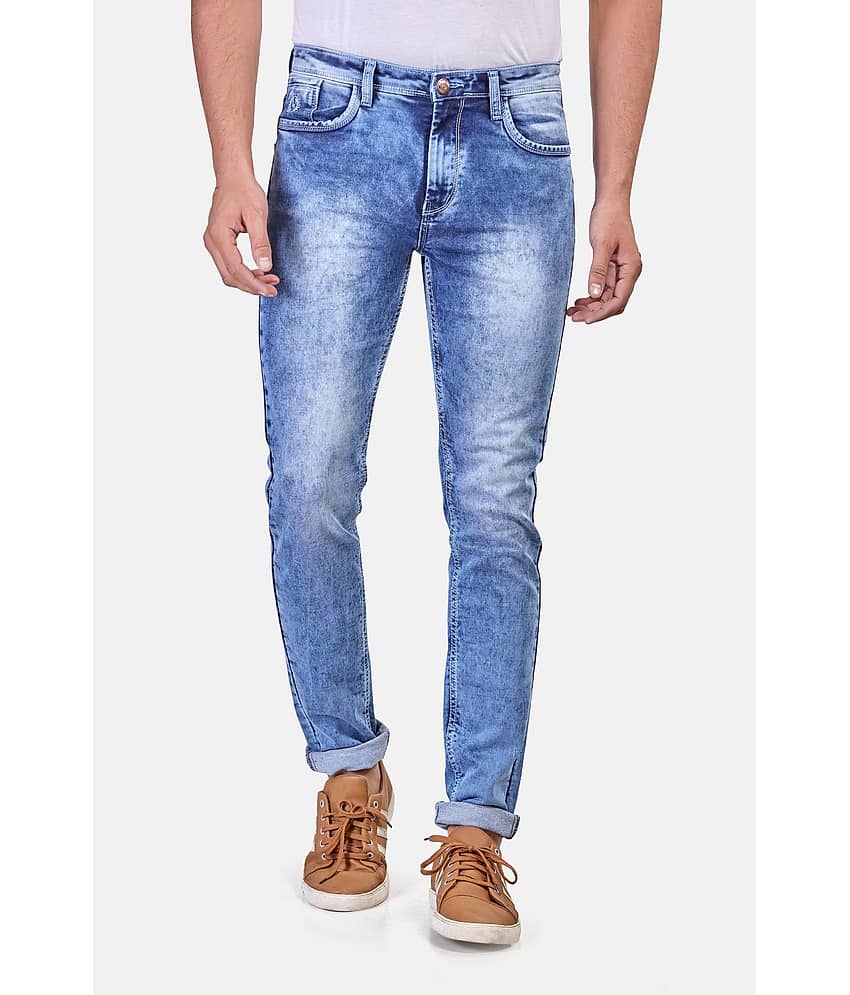 HJ HASASI Blue Regular Fit Jeans