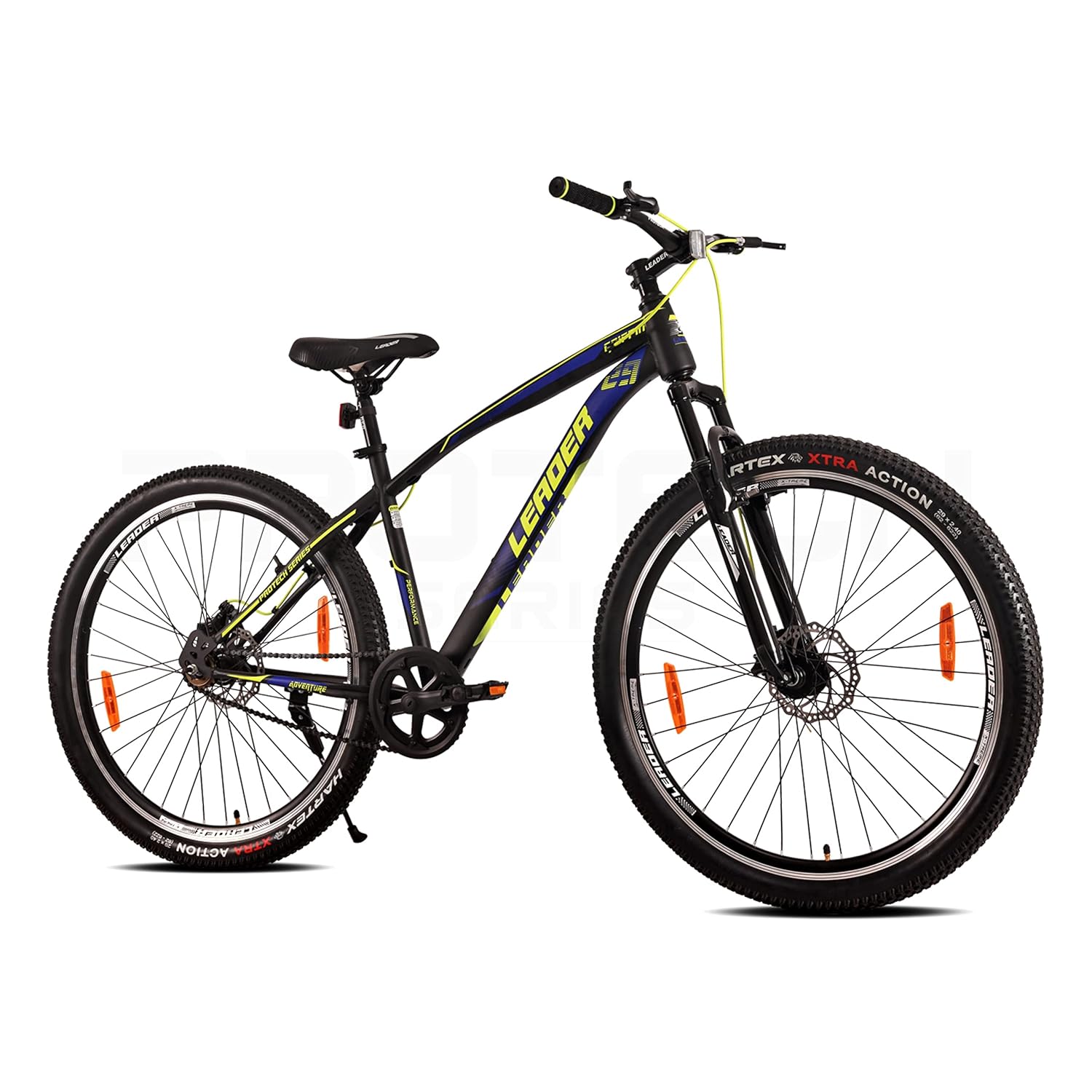 Leader Griffin 29T Single Speed MTB Cycle With Dual Disc Brake And Front Suspension 29 T Hybrid Cycle/City Bike (Single Speed, Black)
