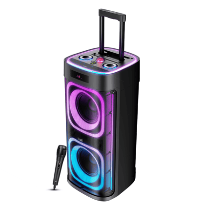 boAt PartyPal 700 | Bluetooth Speaker with 300W Sound, RGB Lights, 6 Hours Playback, Karaoke & TWS boAt PartyPal 700 | Bluetooth Speaker with 300W Sound, RGB Lights, 6 Hours Playback, Karaoke & TWS - Premium Black