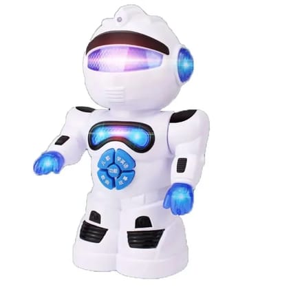 Intelligent Smart Learning Robot, 360 Degree Dancing Toy, 3D Lights & Music with Functions Like English Learning, Storytelling, Nursery Rhymes etc for 3+yrs Kids