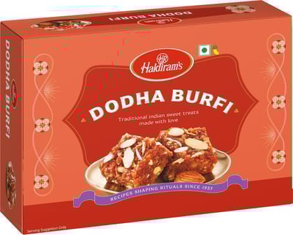  Haldiram's Dodha Burfi Box | Rich Punjabi Fudge Mithai | Traditional Ghee Sweet  Box (350 g) - Pack of 2