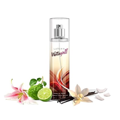Layerr Wottagirl Vanilla Twist Body Splash 135 Ml