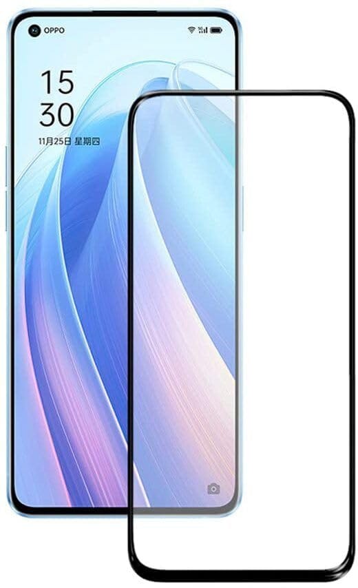 PLUGTECH Advanced Tempered Glass With Anti-Explosion 9H Hardness Edge-To-Edge Coverage Screen Guard for OPPO RENO7