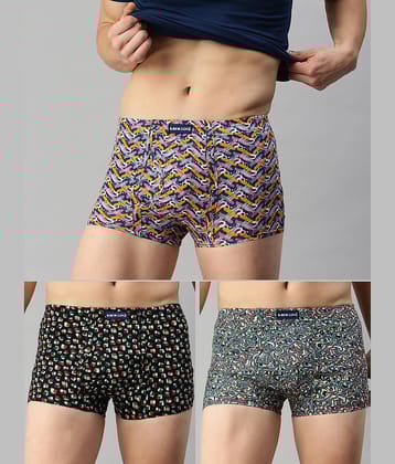 Pack of 2 Lux Cozi - Blue Cotton Men's Trunks