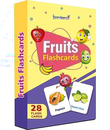 Fruits Flash Cards for Kids Early Learning | Easy & Fun Way of Learning 1 Year to 6 Years Babies