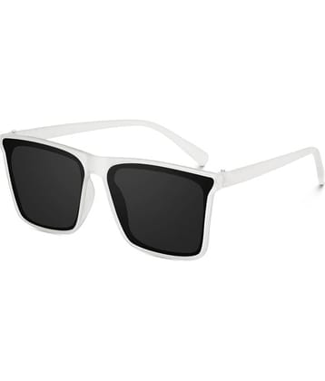 PIRASO White Square Sunglasses ( Pack of 1 )