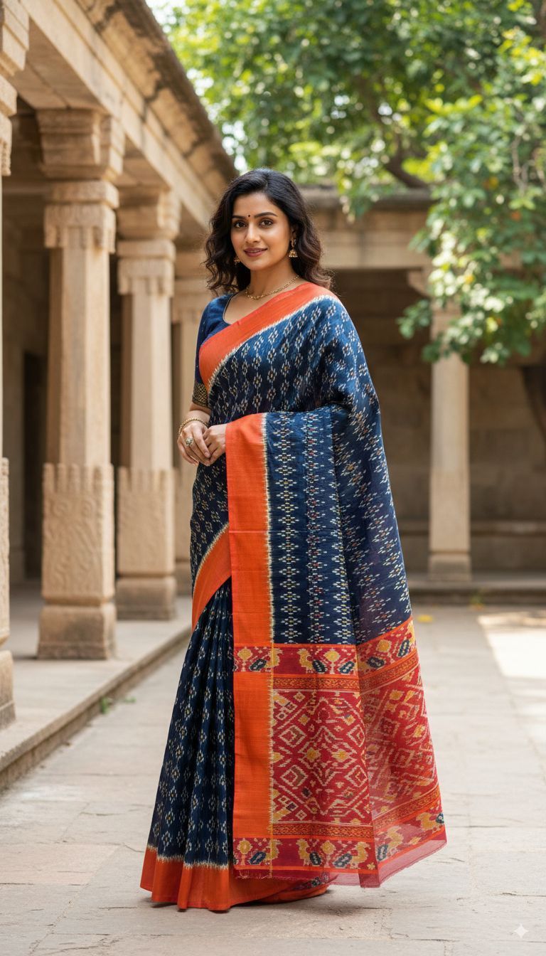 Ikkat Silk Diamond and geometric motifs