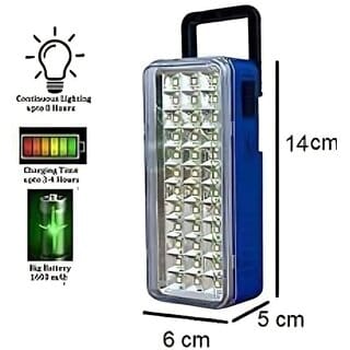 Charkee 9W Portable Lithium Ion Battery 24Led Emergency Light Rechargeable (Pack Of 1)