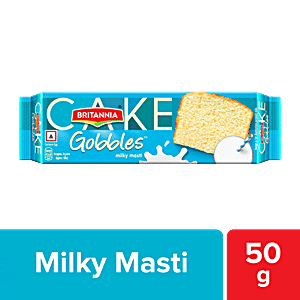 Britannia Gobbles Millky Masti Cake, 50g, 3x50 g Multipack