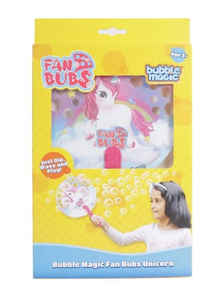 Bubble Magic FanBubs Unicorn Theme For Kids 3 Years and Above