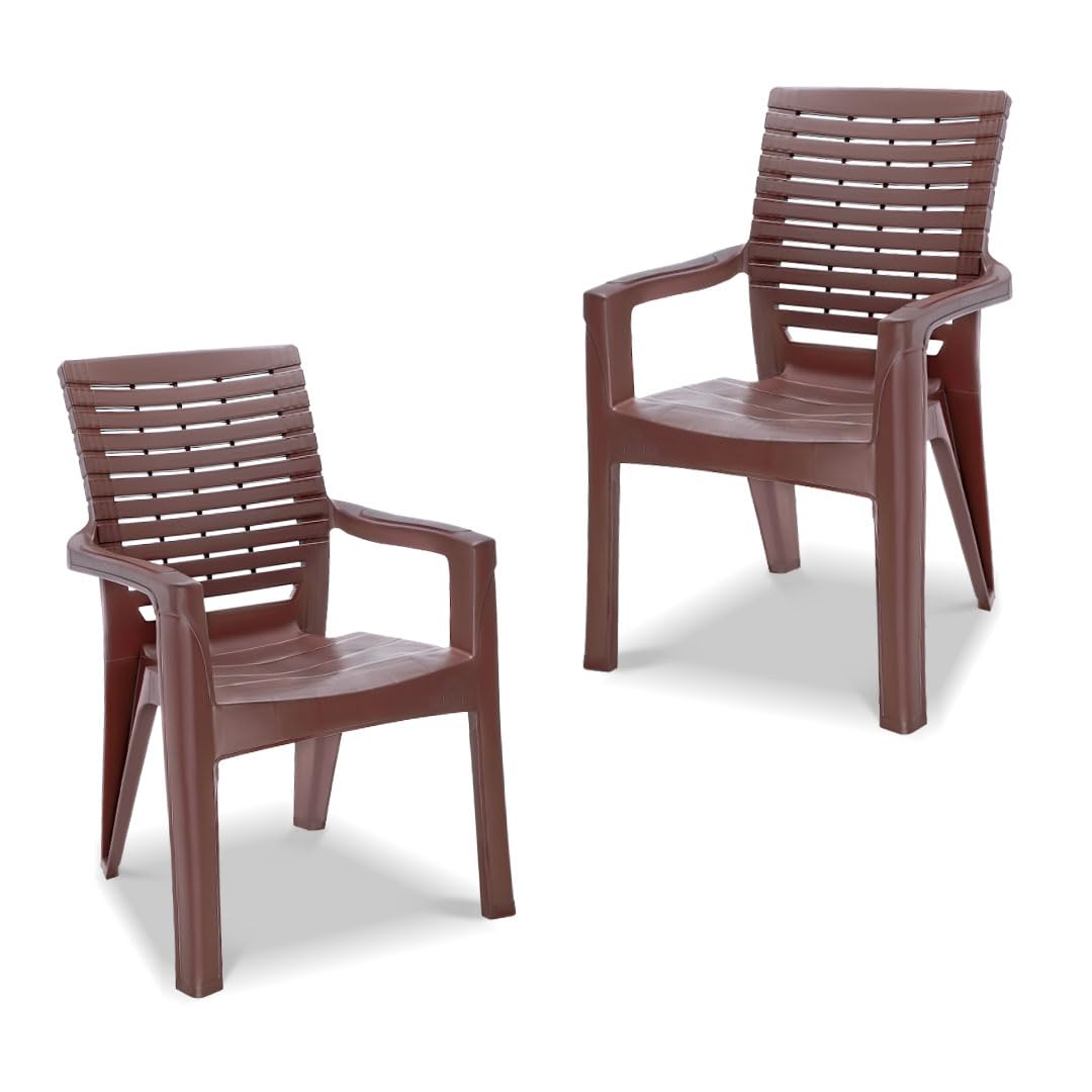 MAHARAJA Singham 102 Premium Plastic Chair  Ergonomic Armrest Design, Ultra-Durable & Comfortable for Daily Use, Stylish & Sturdy Seating Solution