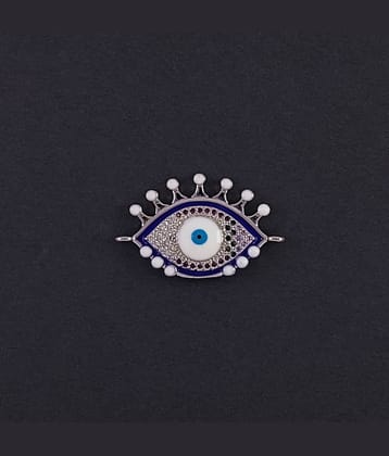 ZIVOM® Turkish Blue Evil Eye Good Luck Cubic Zirconia American Diamond Enamel Slider Expandable Adjustable Bracelet Women Girls