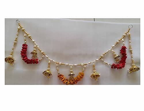 Diwali Decoration -Traditional Toran for Door - 37" inch Length with Side Todalas Length 19" inch