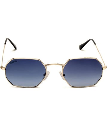 Roadies - Gold Rectangular Sunglasses ( Pack of 1 )