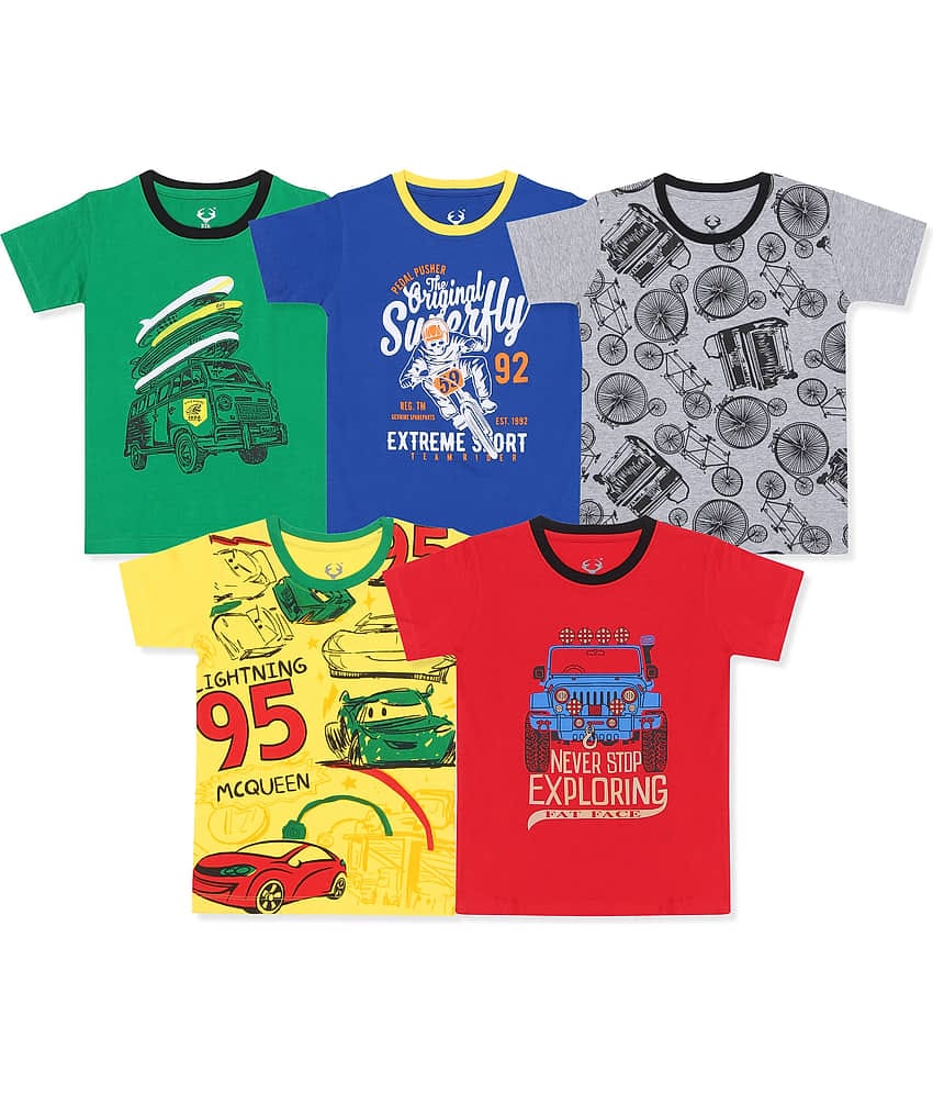 E1K Pack of 1 Baby Boys Cotton Polo T-Shirt ( Multicolor )