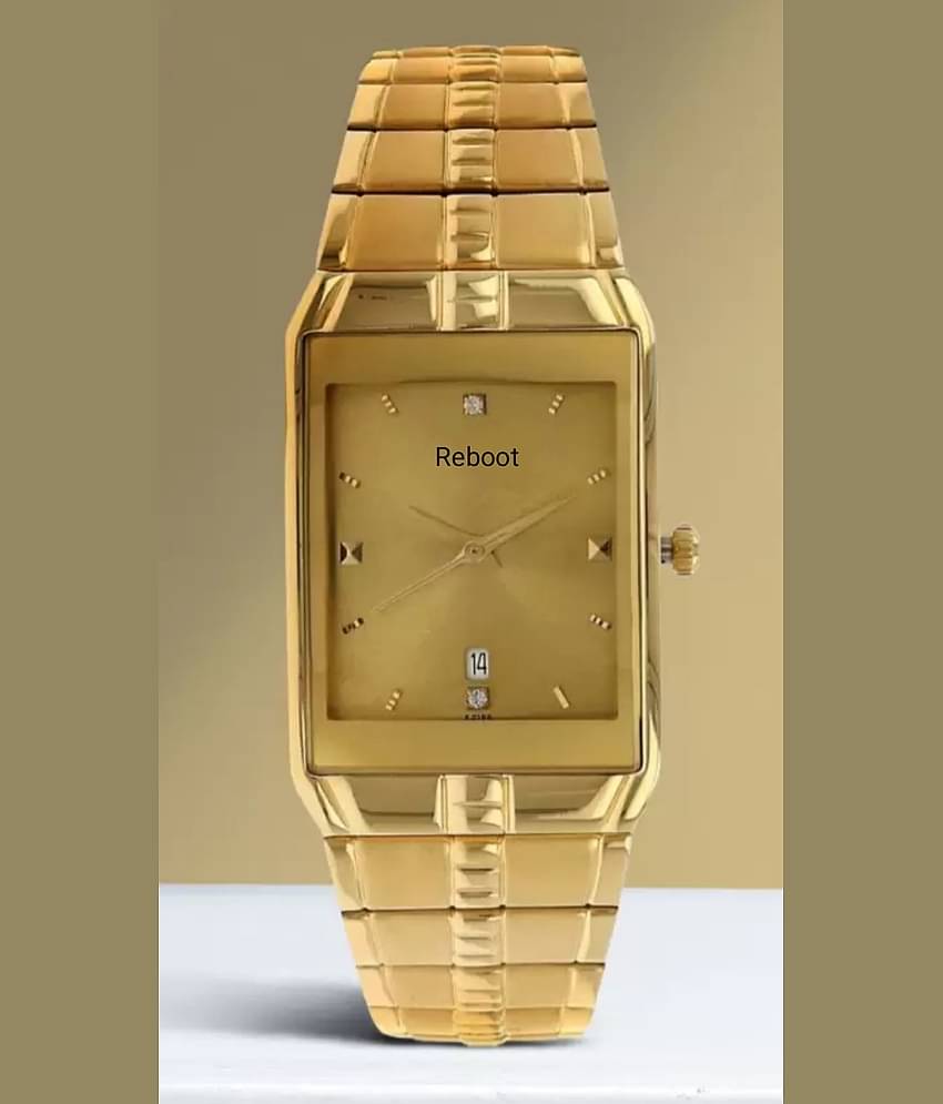 Reboot Gold Stainless Steel Analog Men's Watch