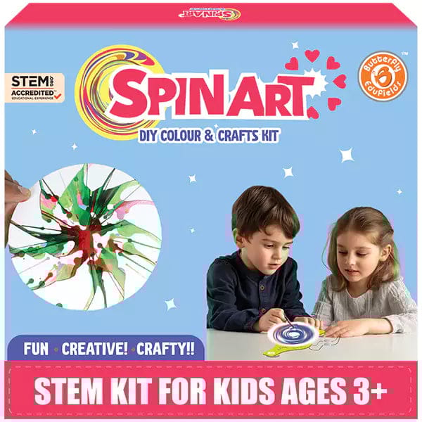 Spin Art & Craft Kit for Kids | 3-9 yrs