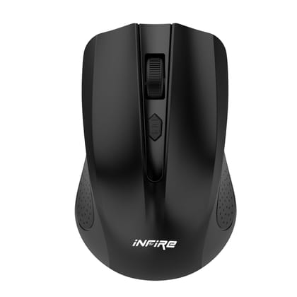 iNFiRe Clash Wireless Mouse Upto 1600 DPI, USB Nano Receiver, 4 Buttons 2.4GHz Wireless Optical Mouse-Blue