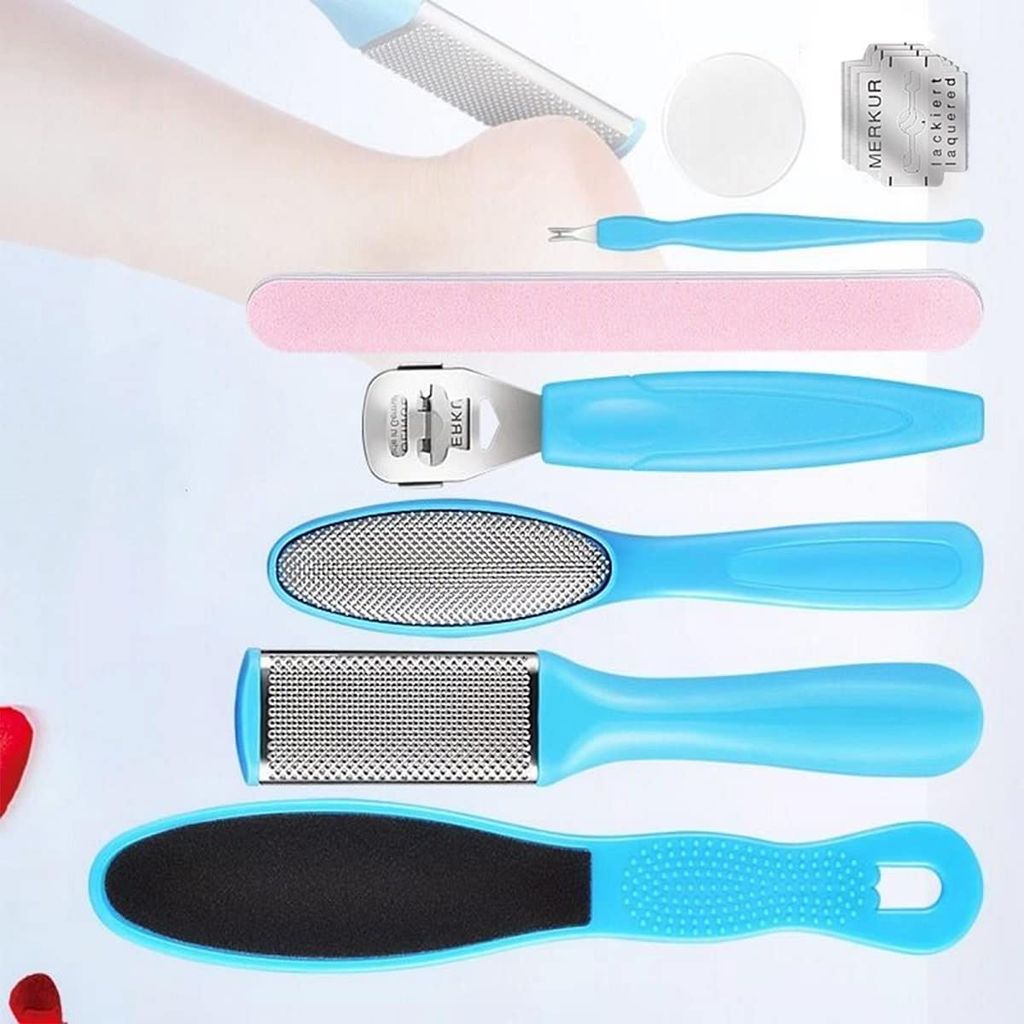 Elecsera Pedicure Tools For Feet - Footfile Kit, Foot Scrubber | Scrub For Dead Skin - Body Care - Loofah and Other Tools | Buy online on ZillyBuy