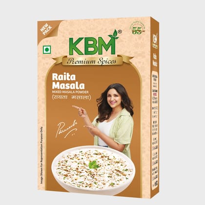 KBM Premium Spices Raita Masala, 100 gm Carton