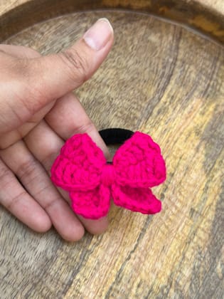 Mini bows-Bright pink