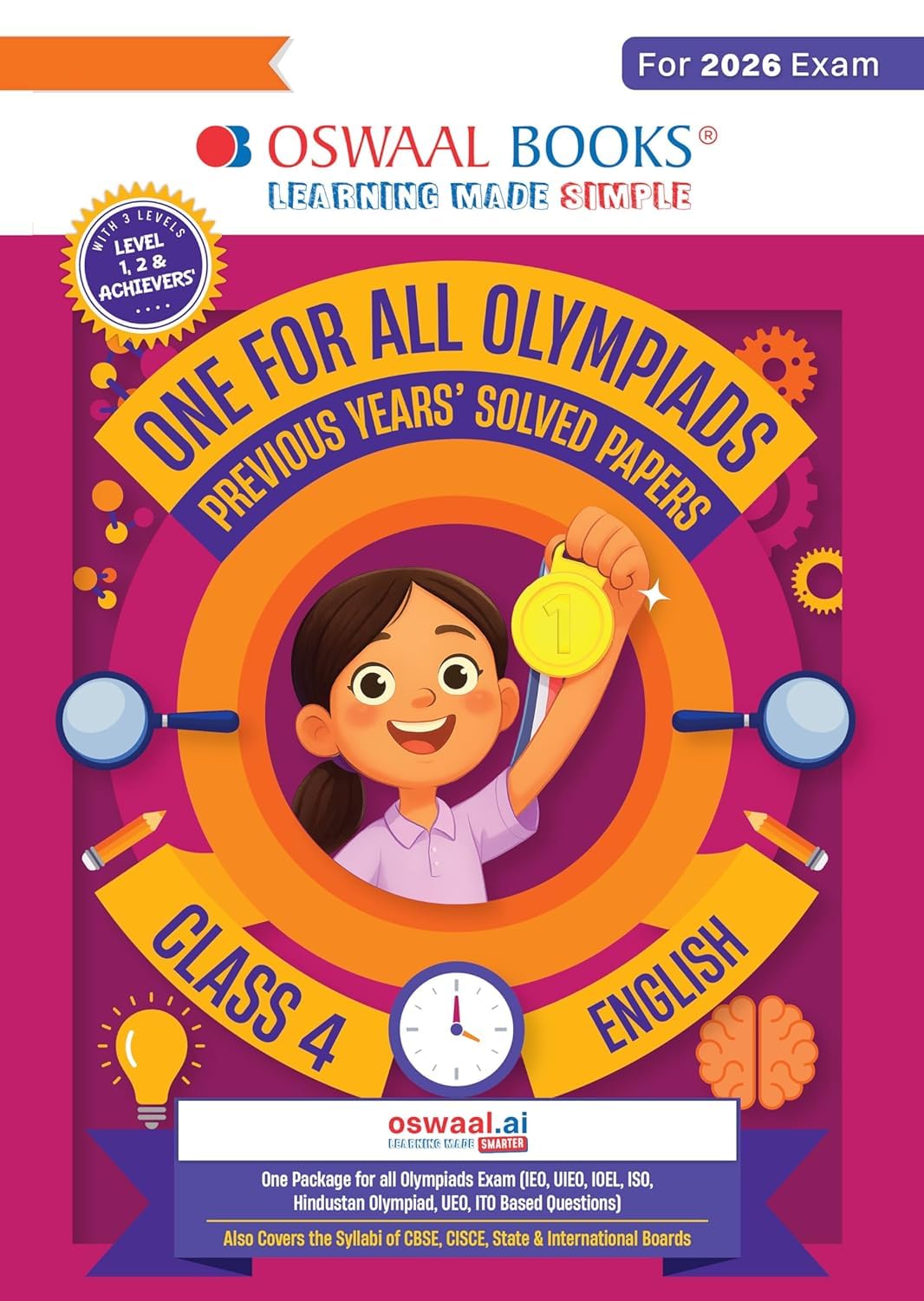 OSWAAL ONE FOR ALL OLYMPIADS ENGLISH CLASS 4 FOR 2026 EXAMS WITH LATEST SYLLABUS -OSOLEN426