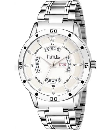 HMTe - Silver Metal Analog Men's Watch