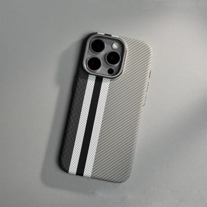 iPhone Series LuxoLife Carbon Fiber Attractive Case With Camera Bumper-iPhone 14 Pro Max