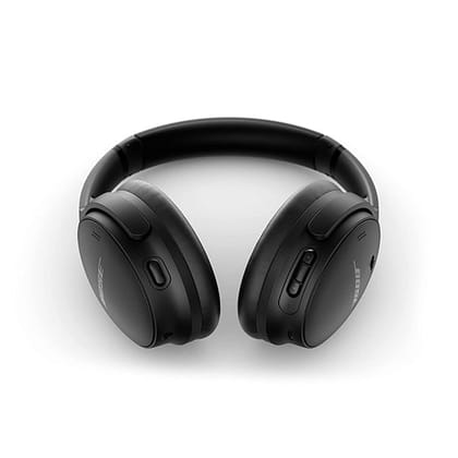 Bose Quietcomfort 45 Bluetooth Wireless Over Ear Headphones with Mic Noise Cancelling - White Smoke