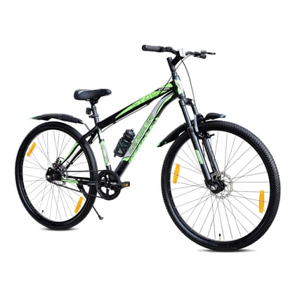 Leader Stark 29T MTB Cycle/Bike With Dual Disc Brake And Complete Accessories 29 T Mountain Cycle (Single Speed, Black)