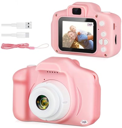 CADDLE & TOES Digital Camera for 4+ to 15 Years Old Kids Boys/Girls, Kids Digital Camera, Children Digital Video Toddler Camera, Christmas Birthday Festival Gift for Boys Age 4+ 5 6 7 8 9 (Neon Pink) CADDLE & TOES Digital Camera for 4+ to 15 Years Old Ki