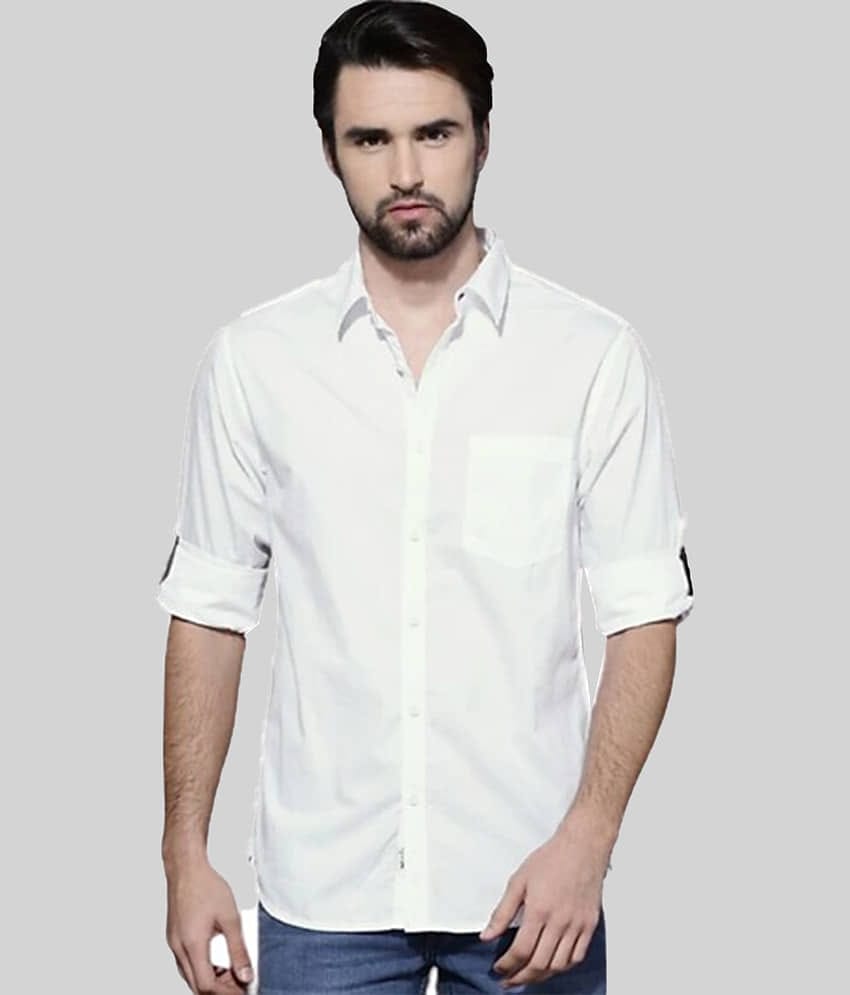 MODERNITY Cotton Blend Regular Fit Solids Full Sleeves Men's Casual Shirt - Camel ( Pack of 1 )