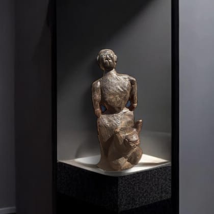 Dhad:  Wooden Torso Sculpture Series : Manush 4