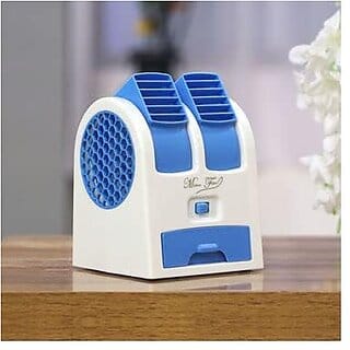 Mini Small Portable Cooling USB Operated Dual Blower Mini Desktop Cooler Fan.