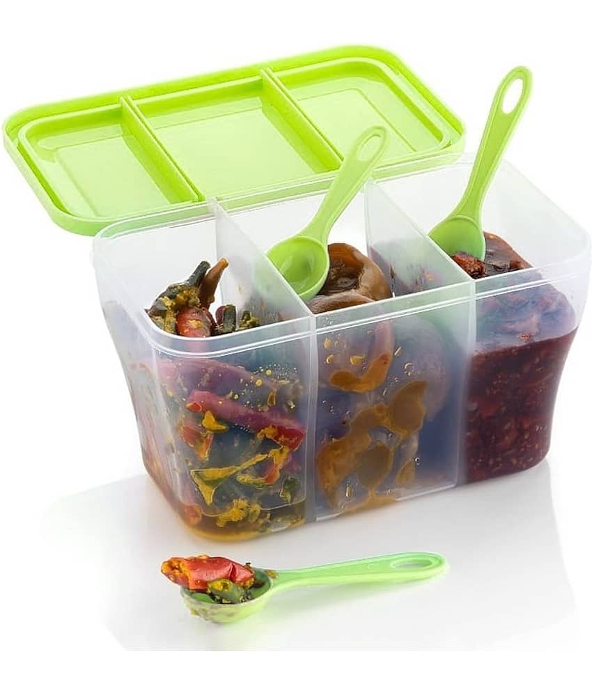 OFFYX - Pickle Jar PET Green Pickle Container ( Set of 1 )