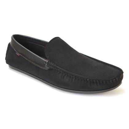 Kolapuri Centre Men's Black Loafer Shoes-7